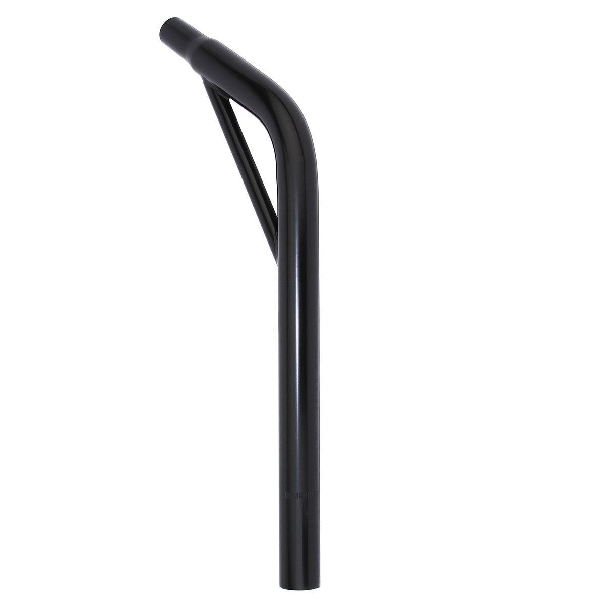 Steel Seatpost Pilar 27.2 x 400mm Lay-Back W/Support Black.